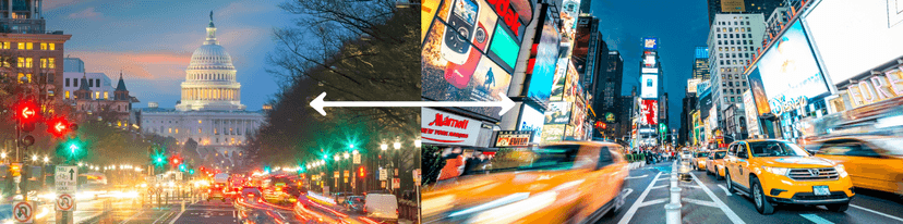 banner image for blog titled :The Best Times to Travel Between DC & NYC on Labor Day Weekend