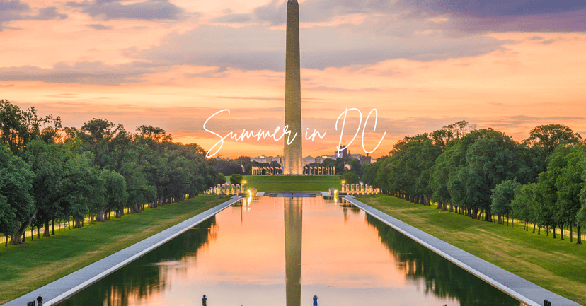 banner image for blog titled :Summer in DC